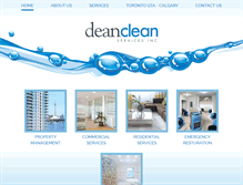 Tablet Screenshot of deanclean.ca